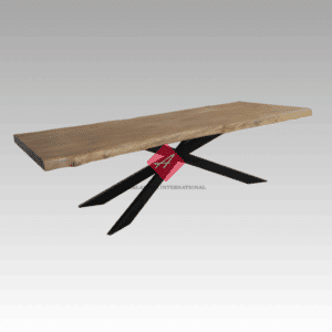 Natural Edge Dining Table with Spider Legs