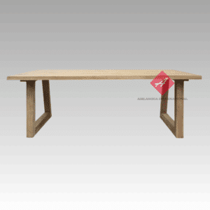 Dining Table with Wooden Legs